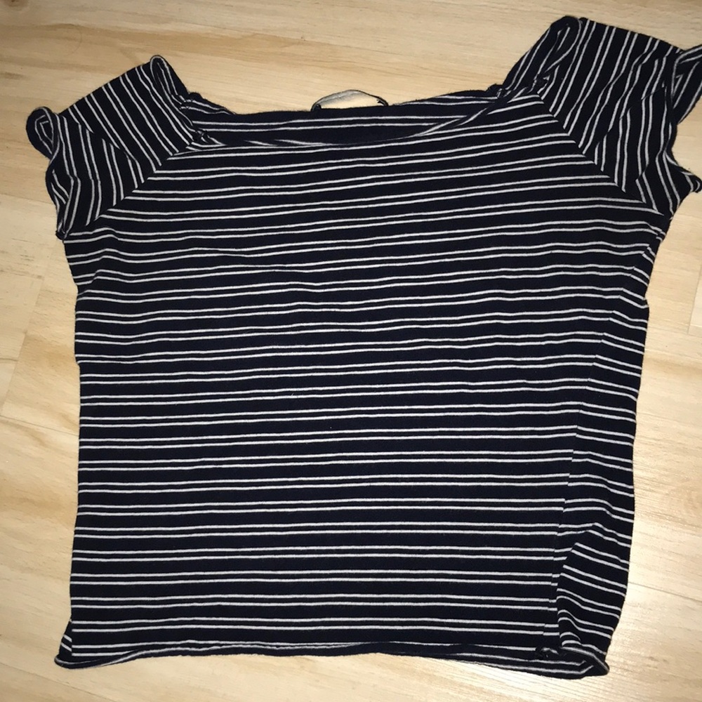 Off the shoulder brandy Melville striped top!